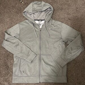 *DONATED* Nike Heather Gray Full-Zip Hoodie